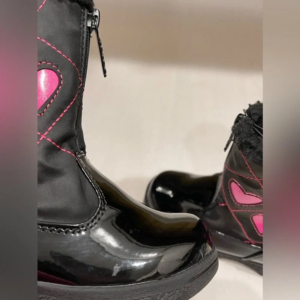 TOTES GIRLS HEARTFUL WINTER BOOT/BLACK